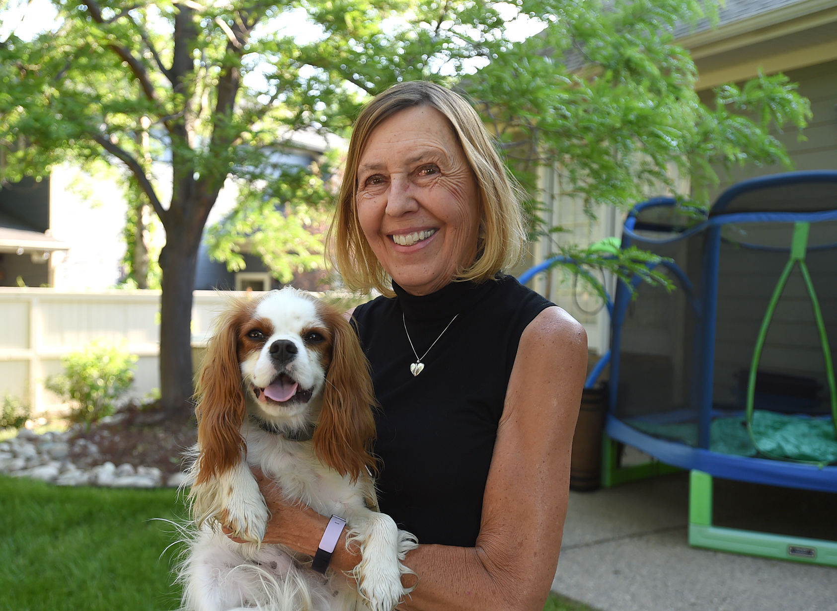 Deb Klusman and her dog Beau